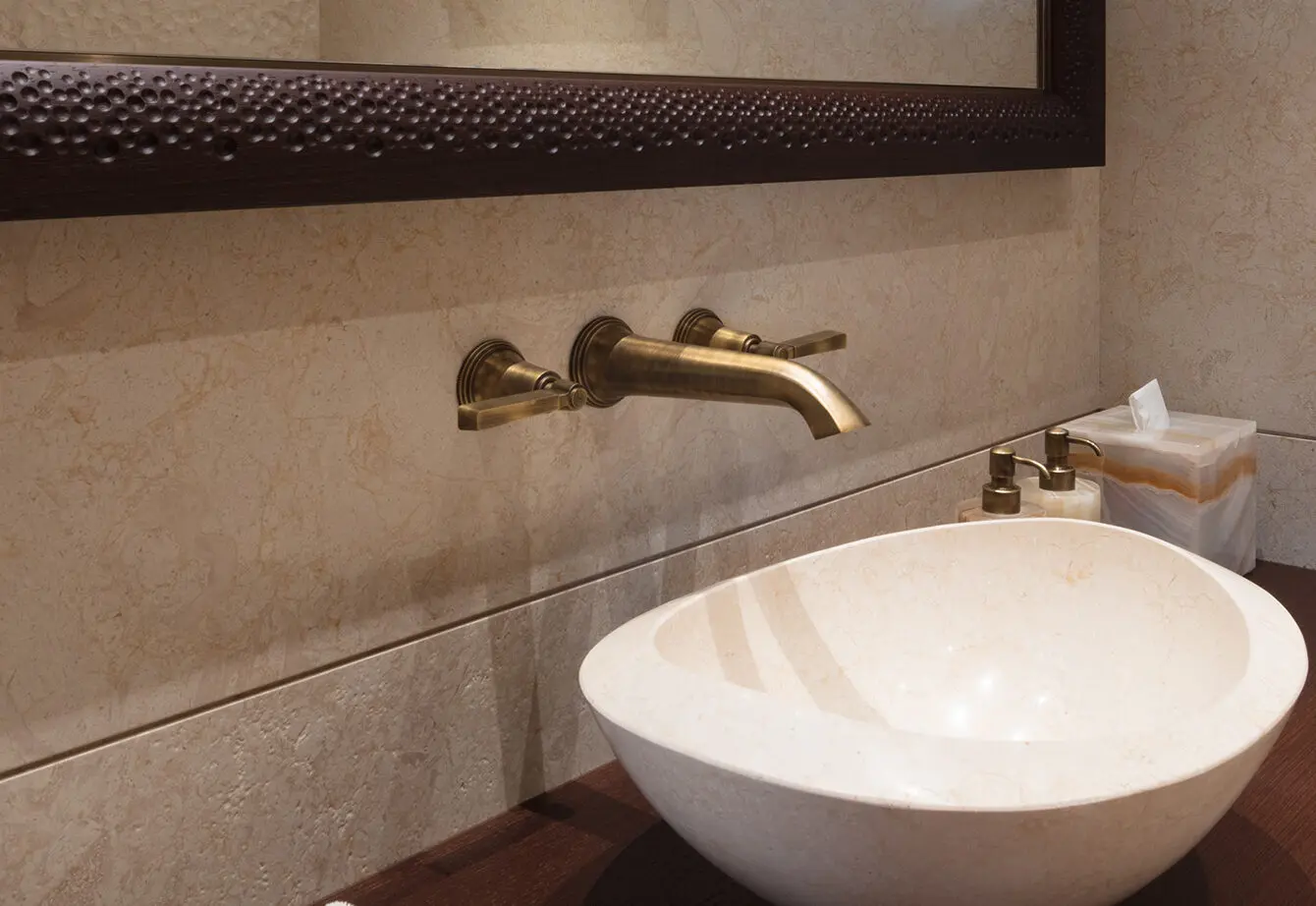 Tiger Bronze basin filler finish for Winch Design