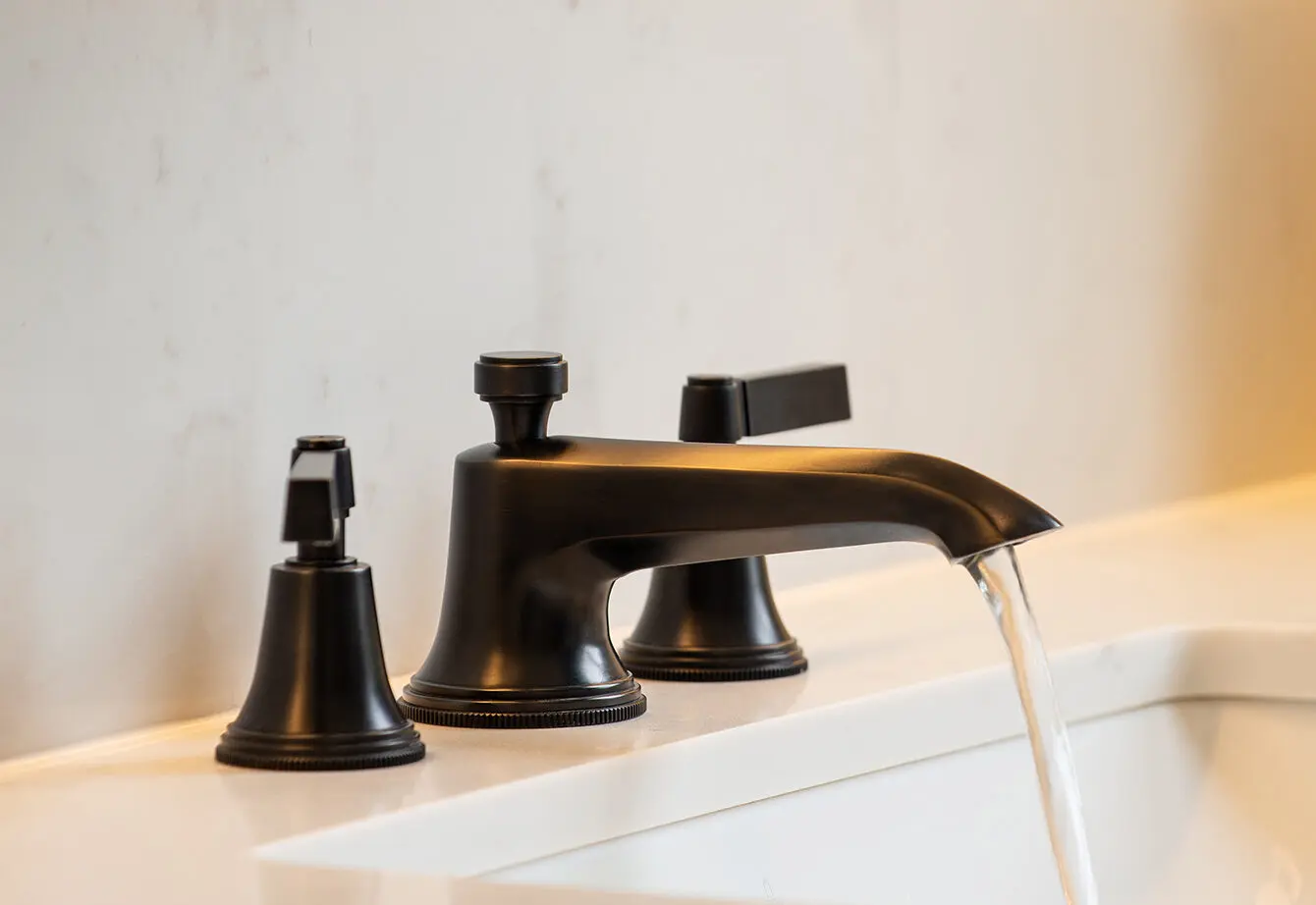 M Projects Style Moderne Bespoke Basin Tap Matt Black Chrome