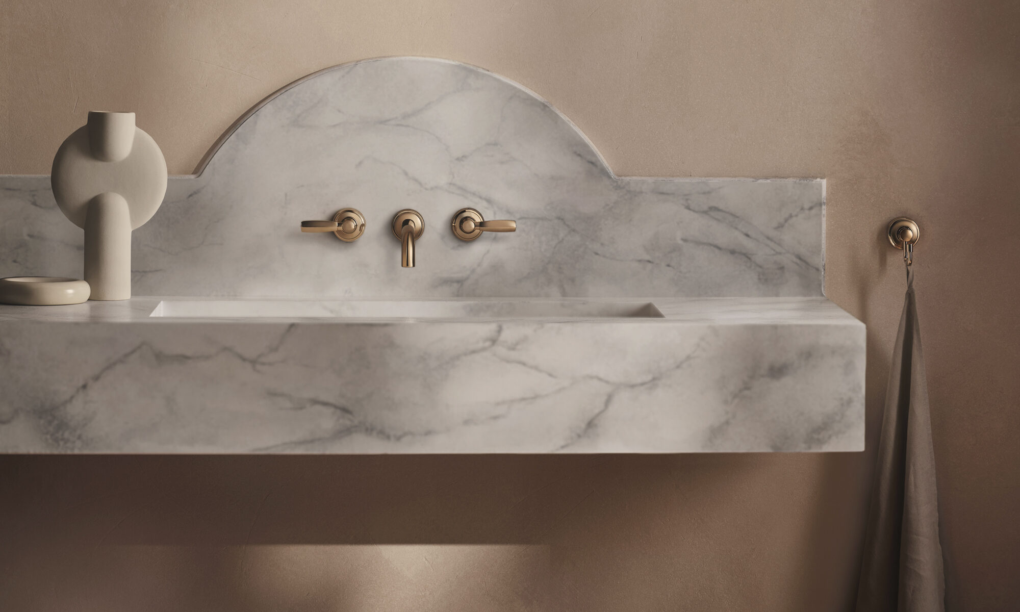 One Hundred Collection in Amber Brass