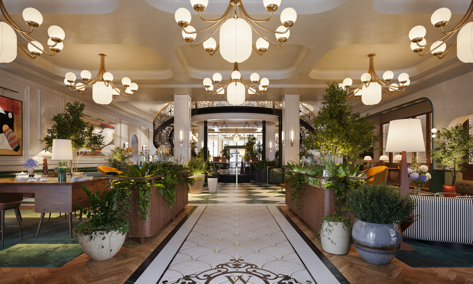large grand lobby