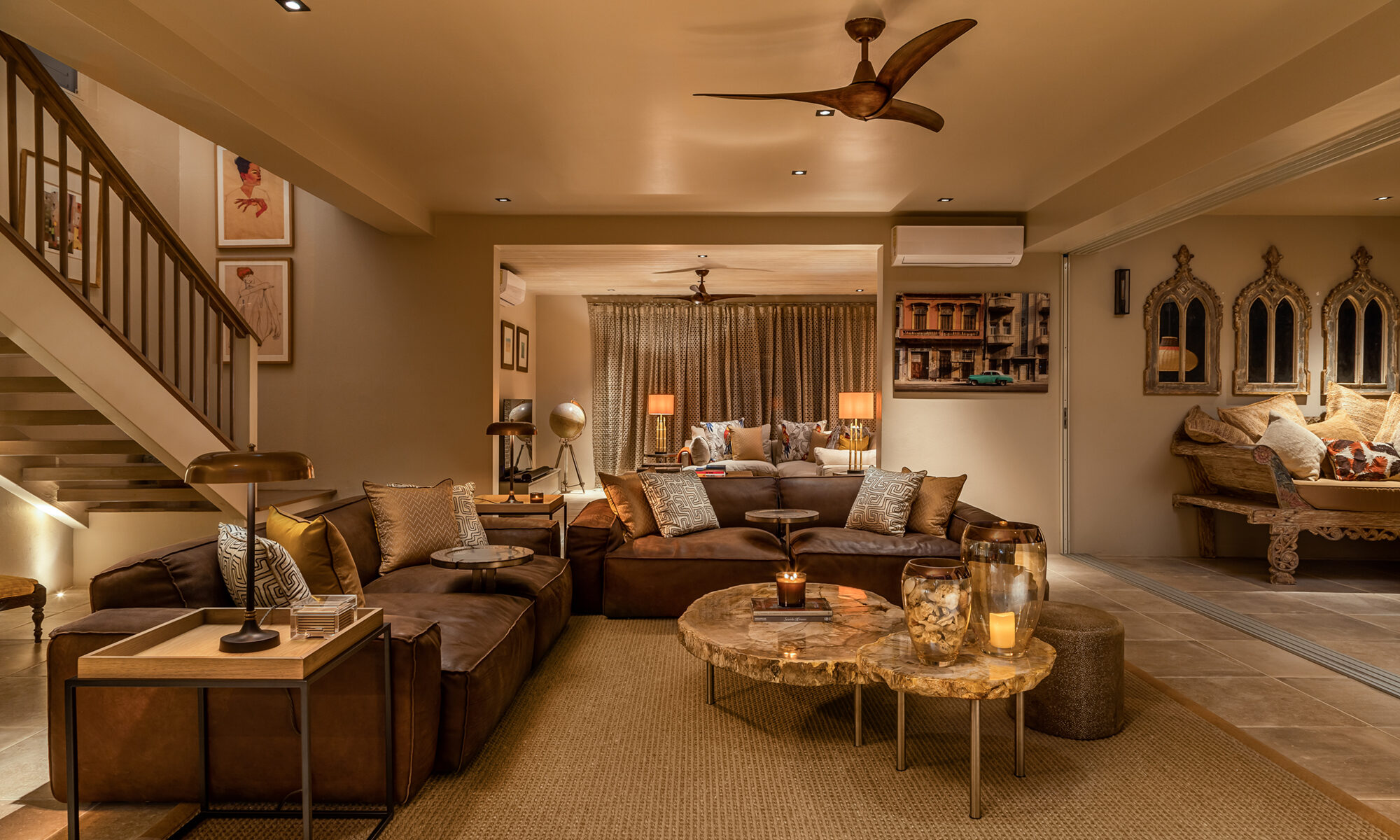 Samuel Heath Villa Antigua lounge