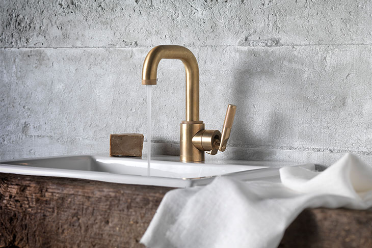 Single lever basin mixer from LMK Industrial - British manufactured taps
